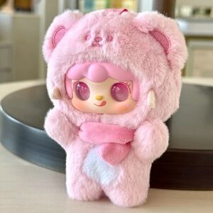 Yooki V4 Take A Bite of Bear Plush Pendant Strawberry Bear